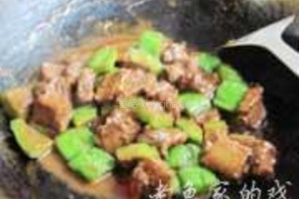 腐乳苦瓜烧排的做法图解4
