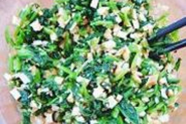香干菠菜塔的做法图解4