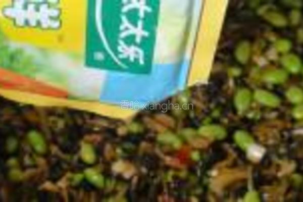 萝卜菜炒毛豆的做法图解10