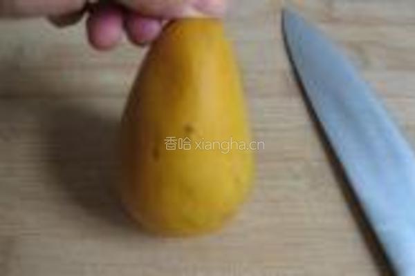 香草芒果冰淇淋的做法图解1