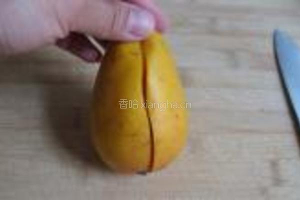 香草芒果冰淇淋的做法图解2
