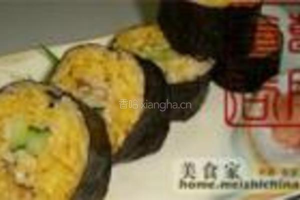 蟹肉寿司卷的做法图解3