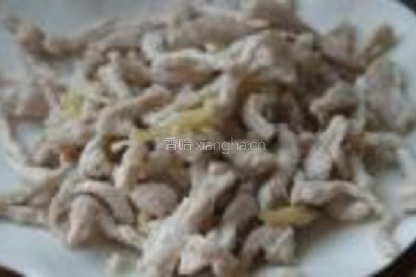 榨菜肉丝炒毛豆的做法图解5