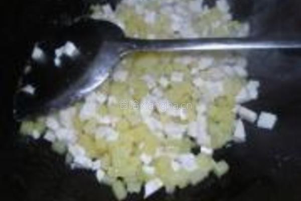 土豆鱼丸炒饭的做法图解8