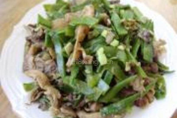 扁豆炒鲜蘑的做法图解9
