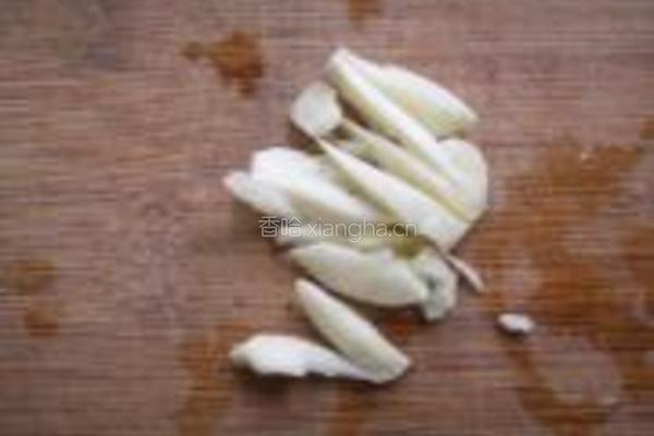 蒜茸红菜苔的做法图解2