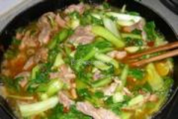 青菜烧牛肉的做法图解10