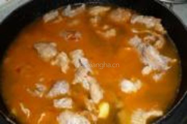 青菜烧牛肉的做法图解7