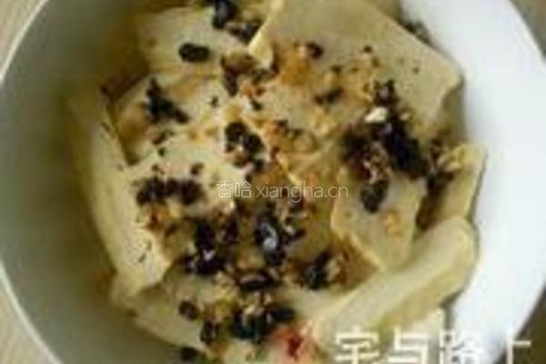 剁椒豆豉蒸香干的做法图解8
