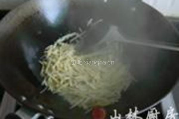 酸菜笋丝的做法图解2