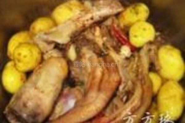 压锅大鹅炖土豆的做法图解5