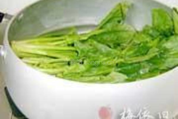 银鱼翡翠羹的做法图解3