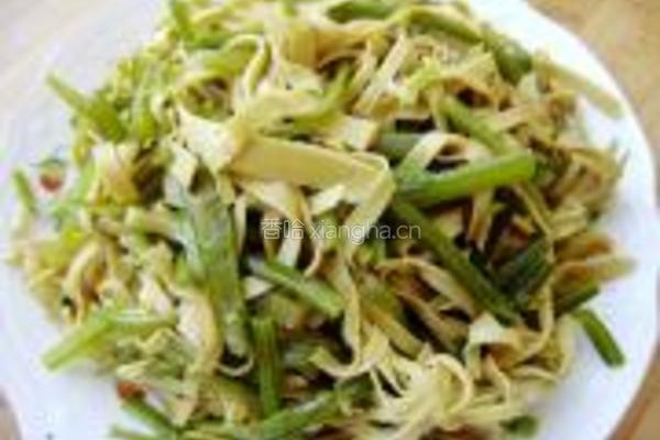 炒豆皮芹菜的做法图解6