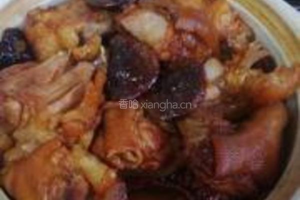 香菇黄豆猪蹄煲的做法图解9
