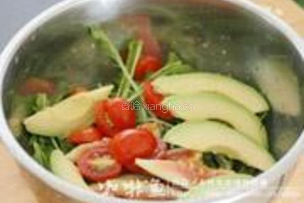 牛油果蔬菜沙拉的做法图解6