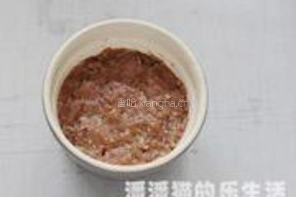 肉蒸鸡蛋糕的做法图解4