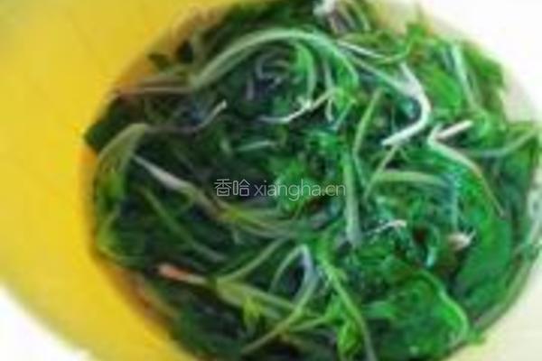 凉拌萝卜缨的做法图解3