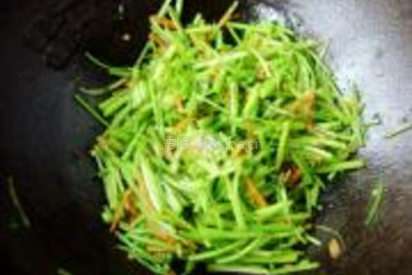 素炒香菜的做法图解5