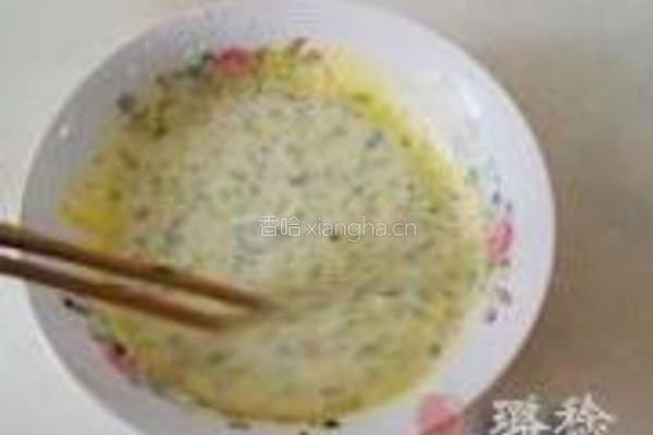 荠荠菜蛋香饼的做法图解1