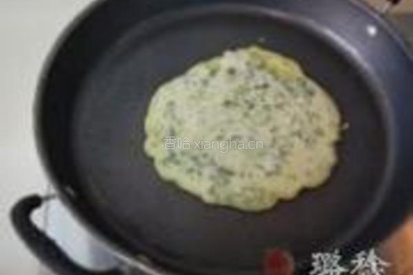 荠荠菜蛋香饼的做法图解3