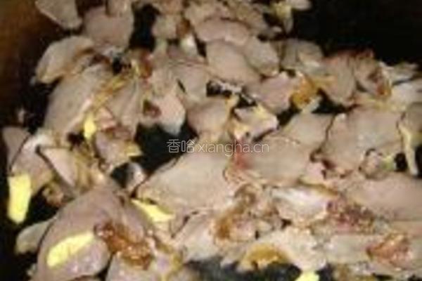 苦瓜炒鸭肫的做法图解5