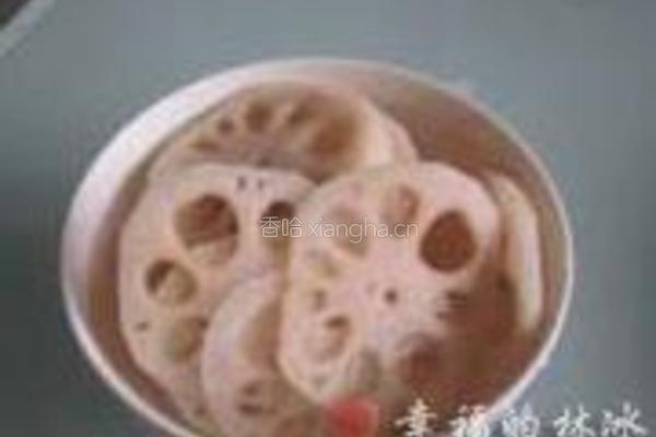 橙汁藕片的做法图解3