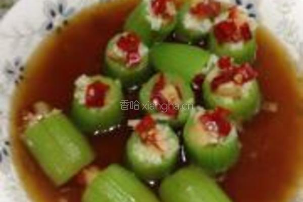 蒜泥干贝丝瓜盅的做法图解9