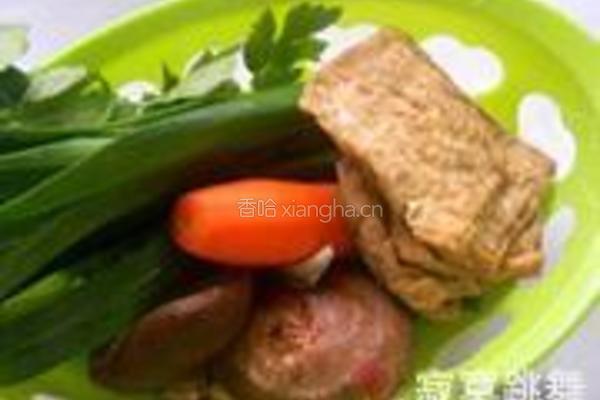 芹蒜香菇豆腐丝的做法图解1