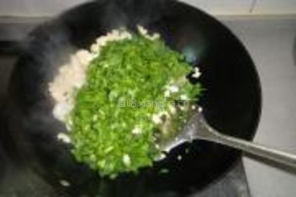 茼蒿小豆腐的做法图解4