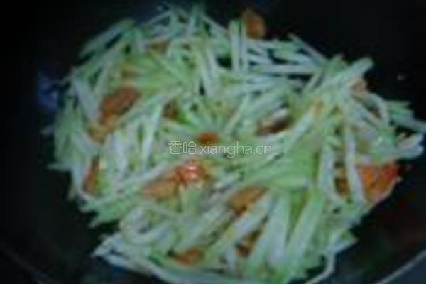 节瓜虾米粉丝煲的做法图解6