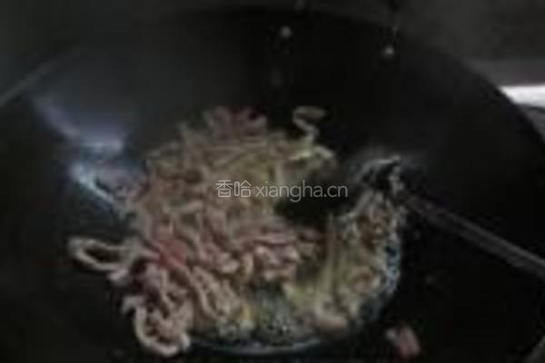 香干肉丝的做法图解5