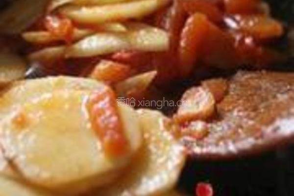番茄土豆炖饺子的做法图解4