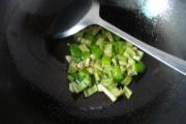 青辣椒炒长豆角的做法图解3