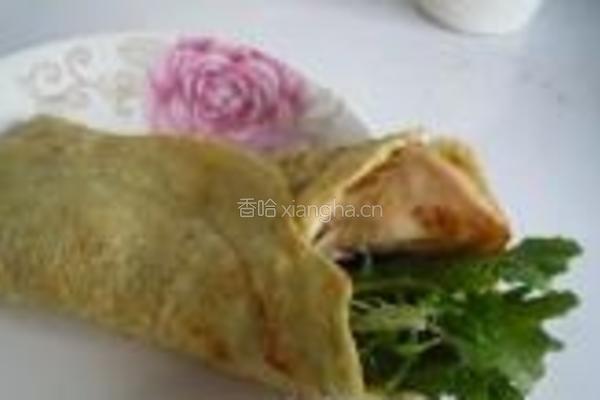 杂粮苦菊鸡肉卷的做法图解9