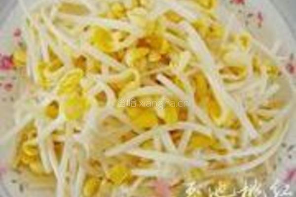 黄豆芽炒粉条的做法图解1