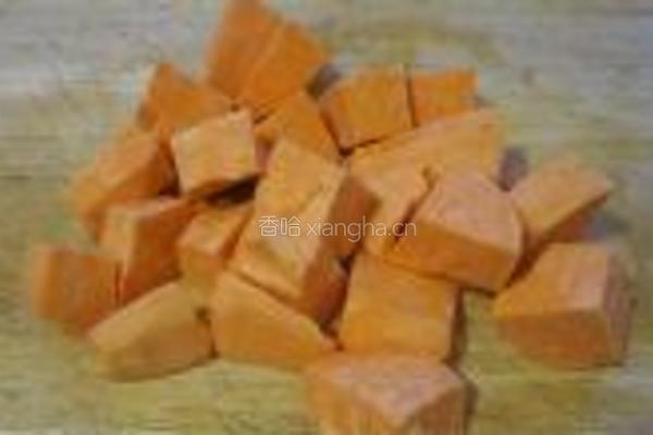 核桃杂粮番薯粥的做法图解3