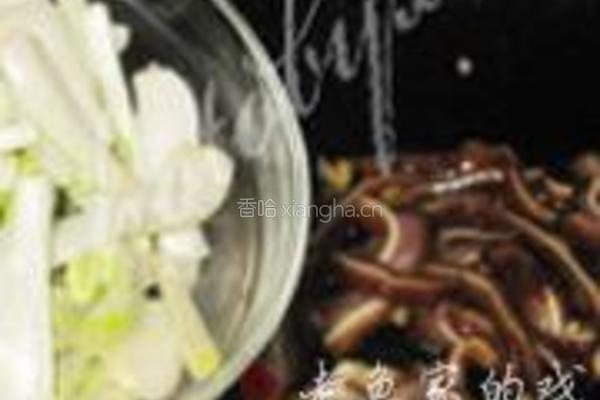 荞菜炒卤猪耳的做法图解8
