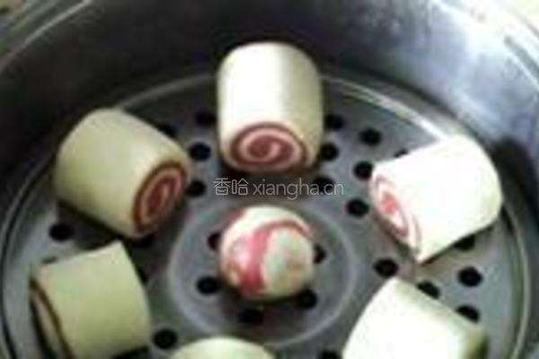 红曲双色馒头的做法图解15