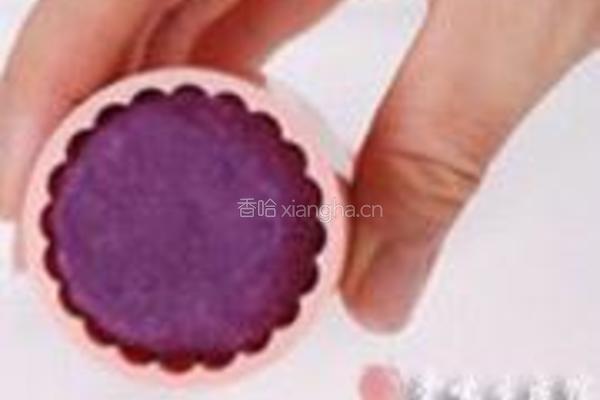 紫薯果仁月饼的做法图解4