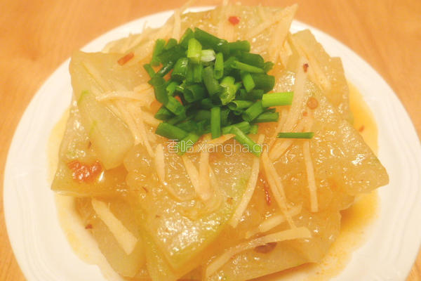 豆瓣酱炒冬瓜
