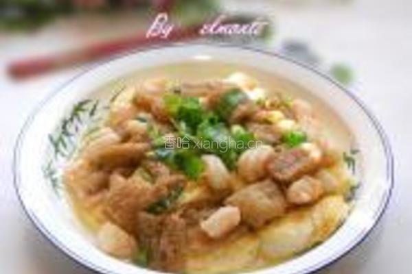 竹荪虾烩玉子豆腐的做法图解12