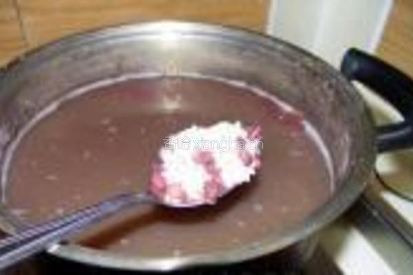 桂花赤豆酒酿元宵的做法图解3