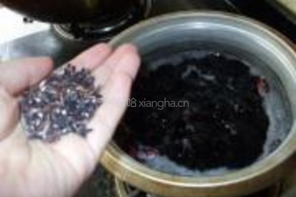 血糯黑米红豆粥的做法图解4