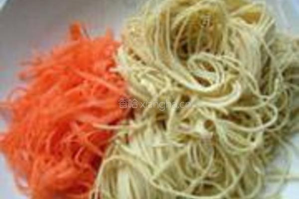 香菜拌豆腐皮的做法图解1