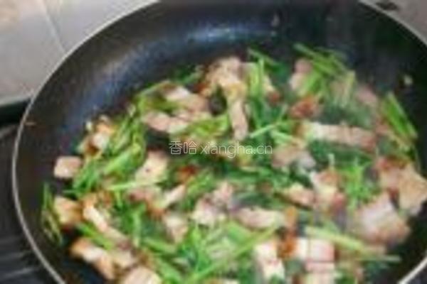 芹菜炒烧肉的做法图解5
