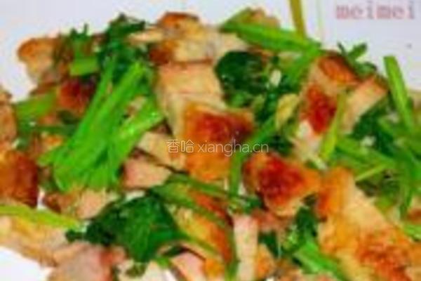 芹菜炒烧肉的做法图解6