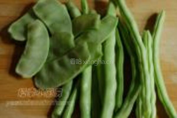 素炒双豆的做法图解1