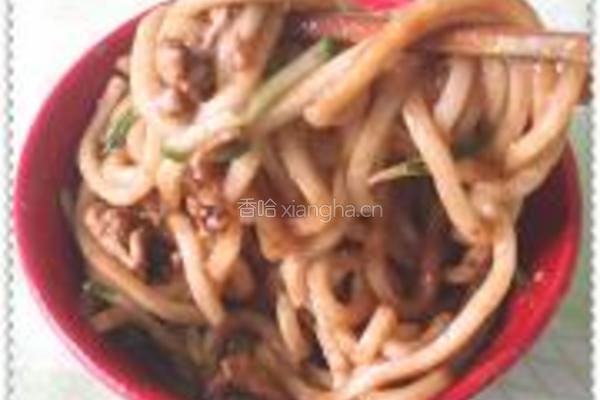 榨菜鸡蛋炸酱面的做法图解13