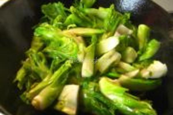 清炒娃娃菜的做法图解3