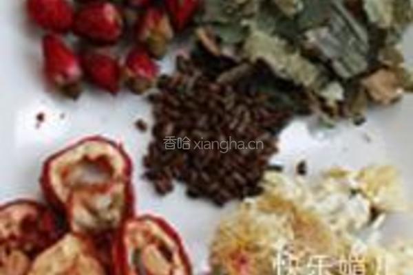 玫瑰荷叶减脂茶的做法图解1
